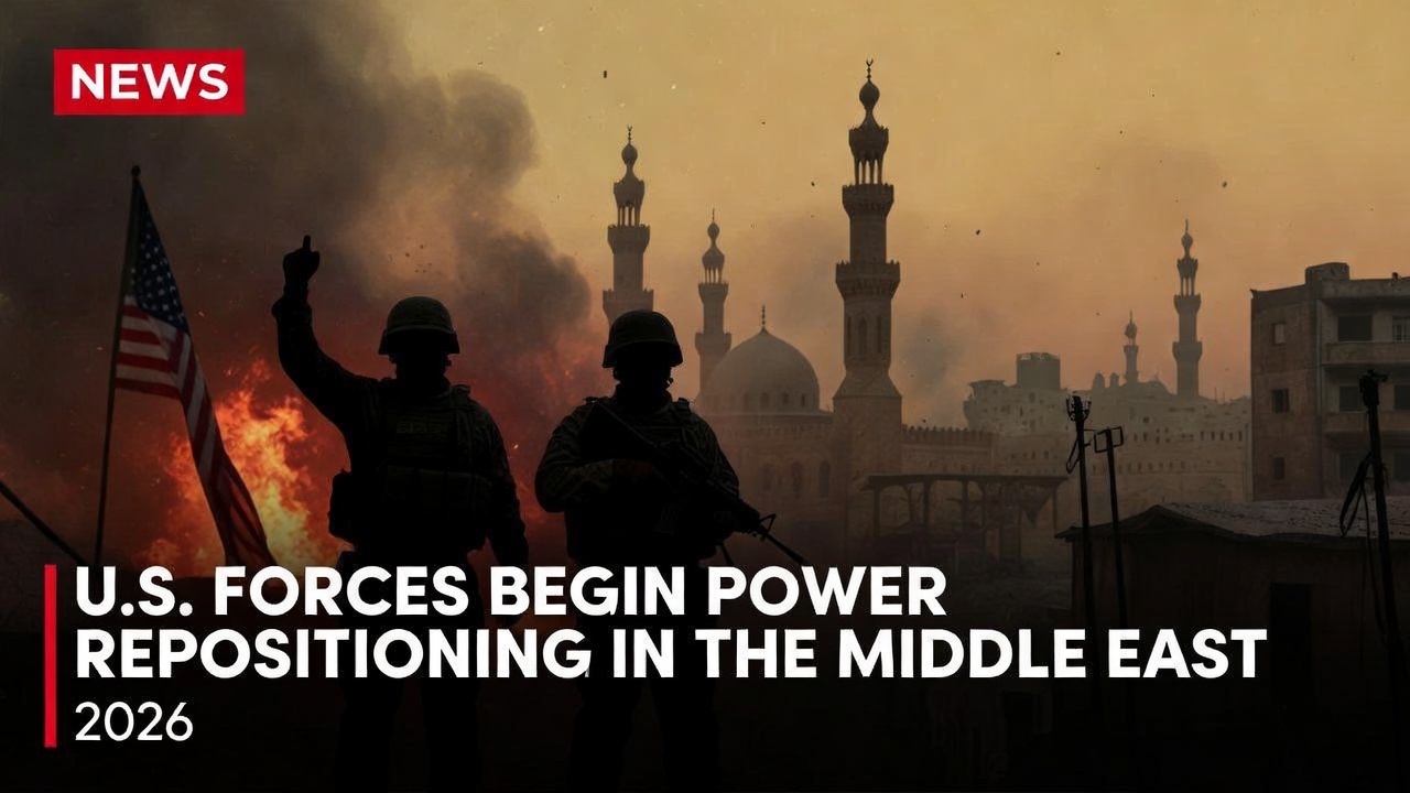 U.S. military repositioning in the Middle East 2026 map