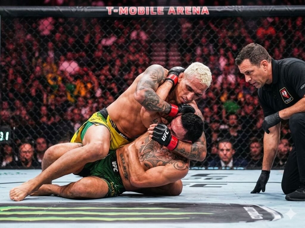 Charles Oliveira UFC submission hold grappling — UFC 326 lightweight contender 2026