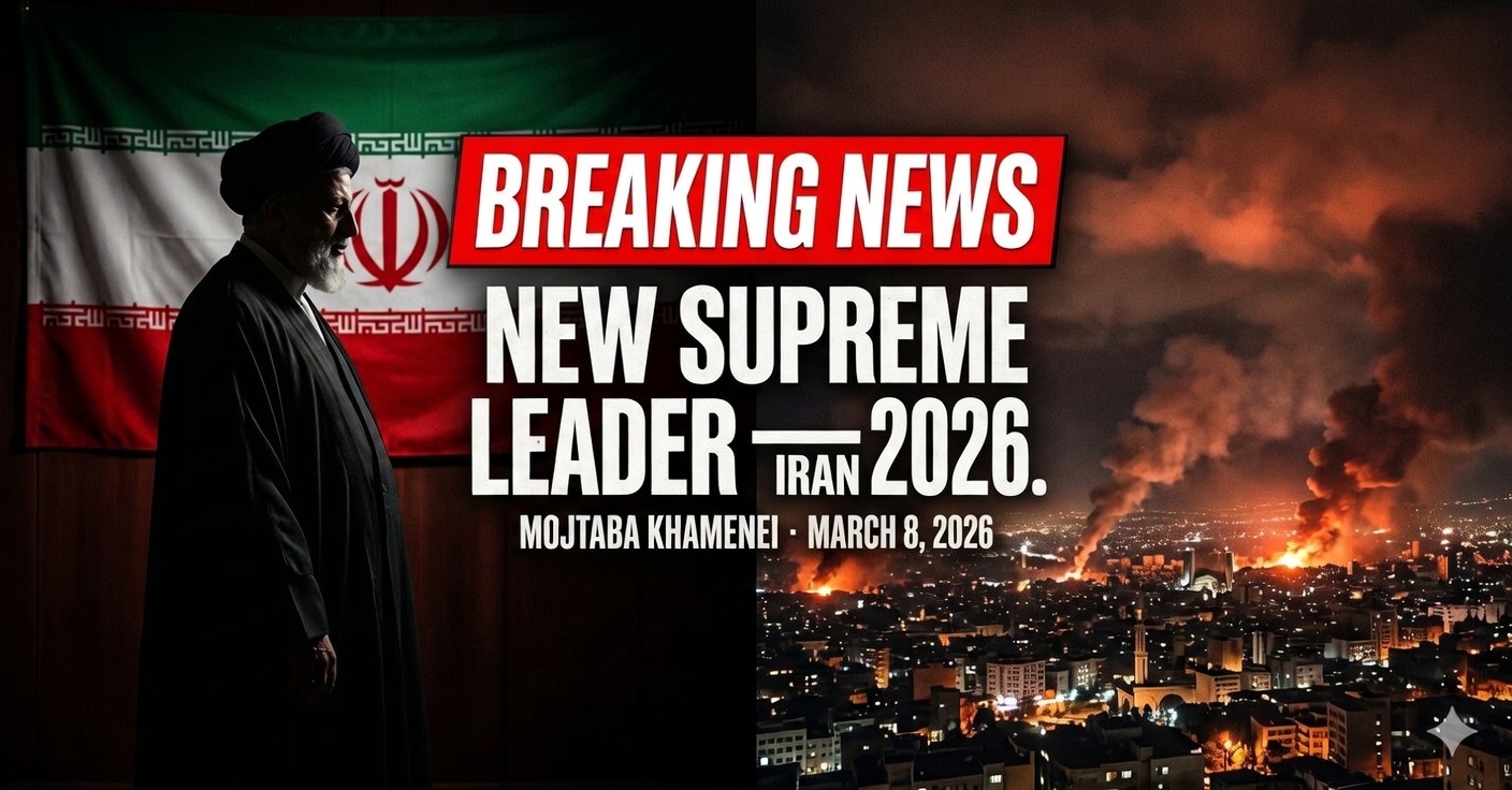 Mojtaba Khamenei named Supreme Leader 2026 — Iran's third Supreme Leader appointed March 8 as US-Israeli strikes continue in Tehran