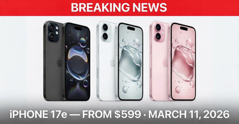 Apple iPhone 17e debut 2026 in Black, White and Soft Pink — A19 chip, MagSafe, 48MP camera starting at $599