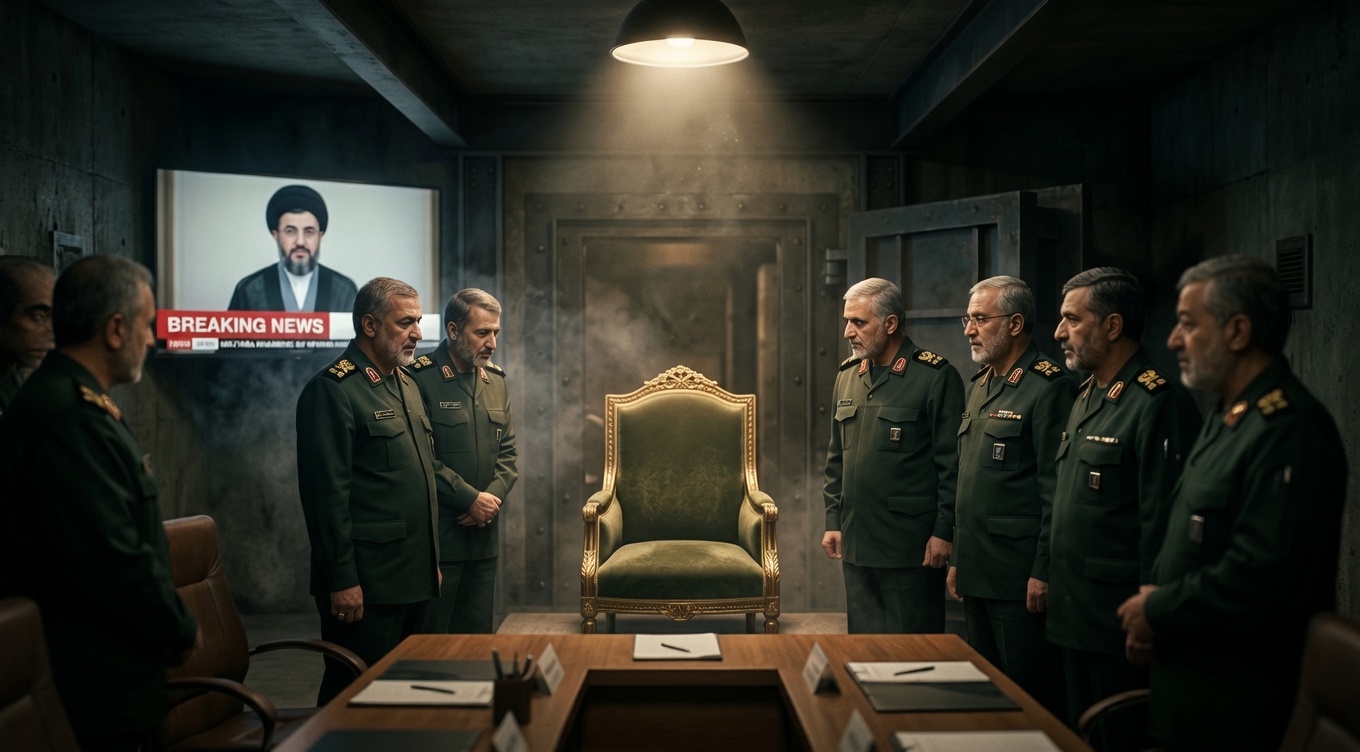 IRGC generals gathered in Iranian command bunker amid uncertainty over Mojtaba Khamenei's leadership on Day 12 of Iran-Israel-US war March 2026
