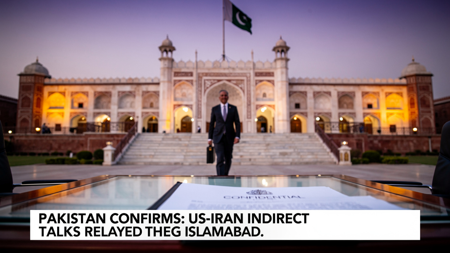 Pakistani diplomat carrying briefcase at Prime Minister's Secretariat Islamabad as Pakistan confirms role mediating US Iran indirect talks through Islamabad March 2026