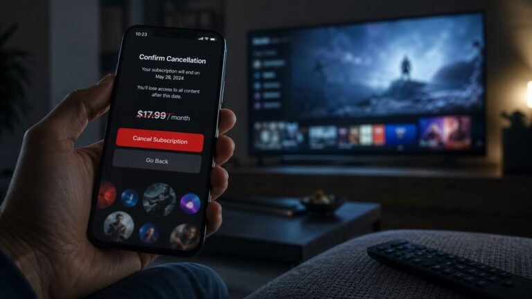 Streaming subscription cancellation 2026 — consumer cancels Netflix Disney Plus price hike subscription fatigu