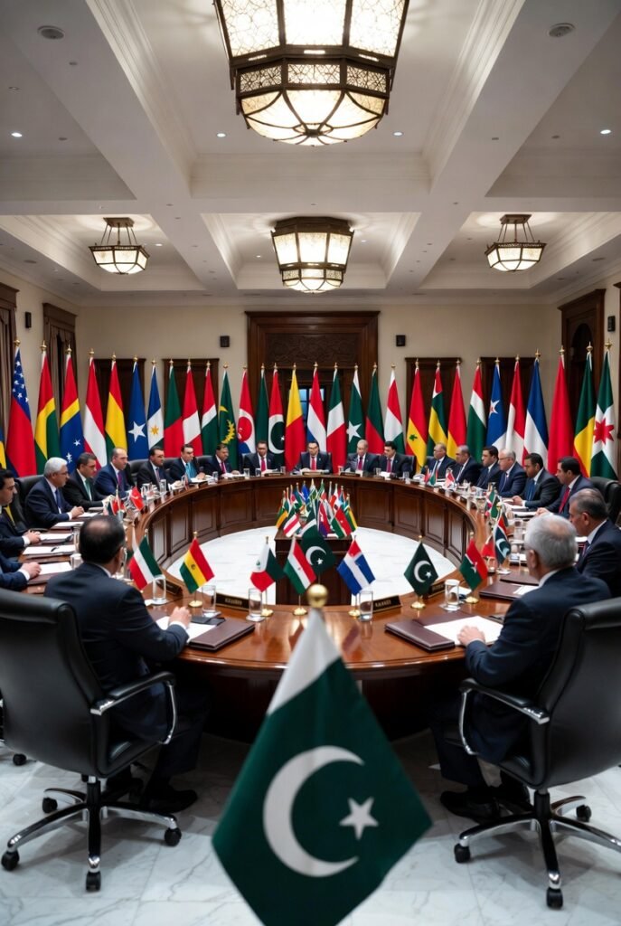 Islamabad peace talks April 2026 — US-Iran ceasefire summit conference hall Pakistan