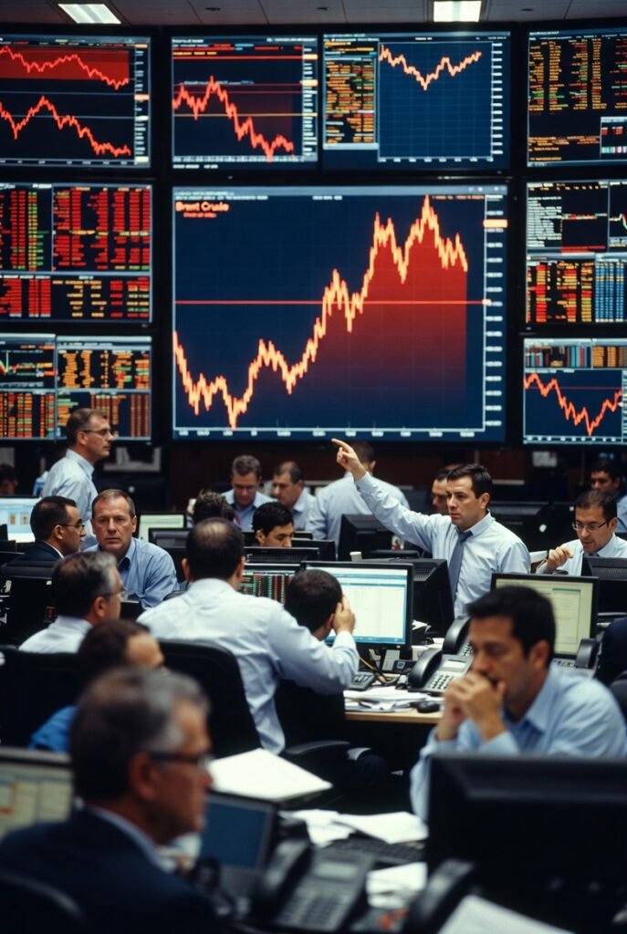 Global commodity traders react to oil price spike in April 2026 as Brent crude approaches $100