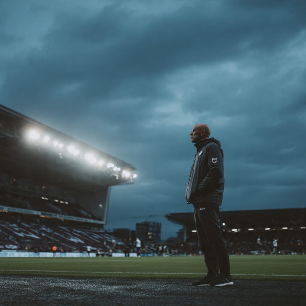 Tottenham Hotspur manager Roberto De Zerbi on the touchline during Premier League relegation battle 2026