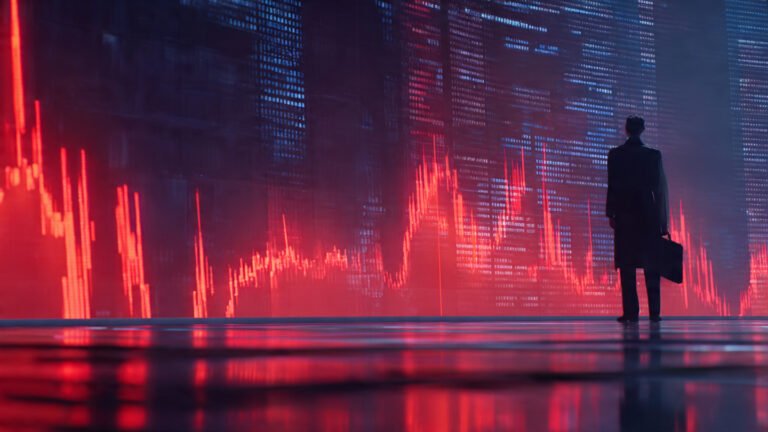 Global banking stocks decline on red trading screens as bank profit outlook 2026 worsens