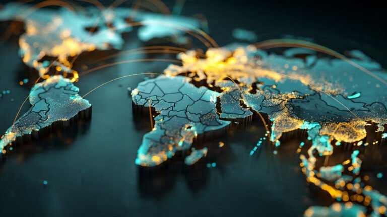 World map showing new geopolitical alliances and global power shift in 2026