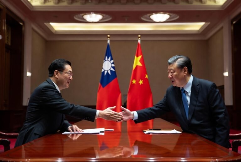 KMT delegation meets with Chinese officials in Beijing during the 2026 cross-strait peace talks