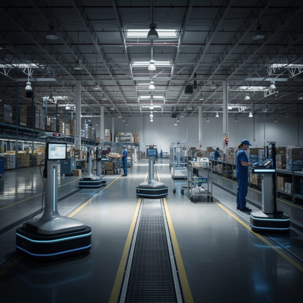 Automation in Walmart warehouse contributing to job cuts