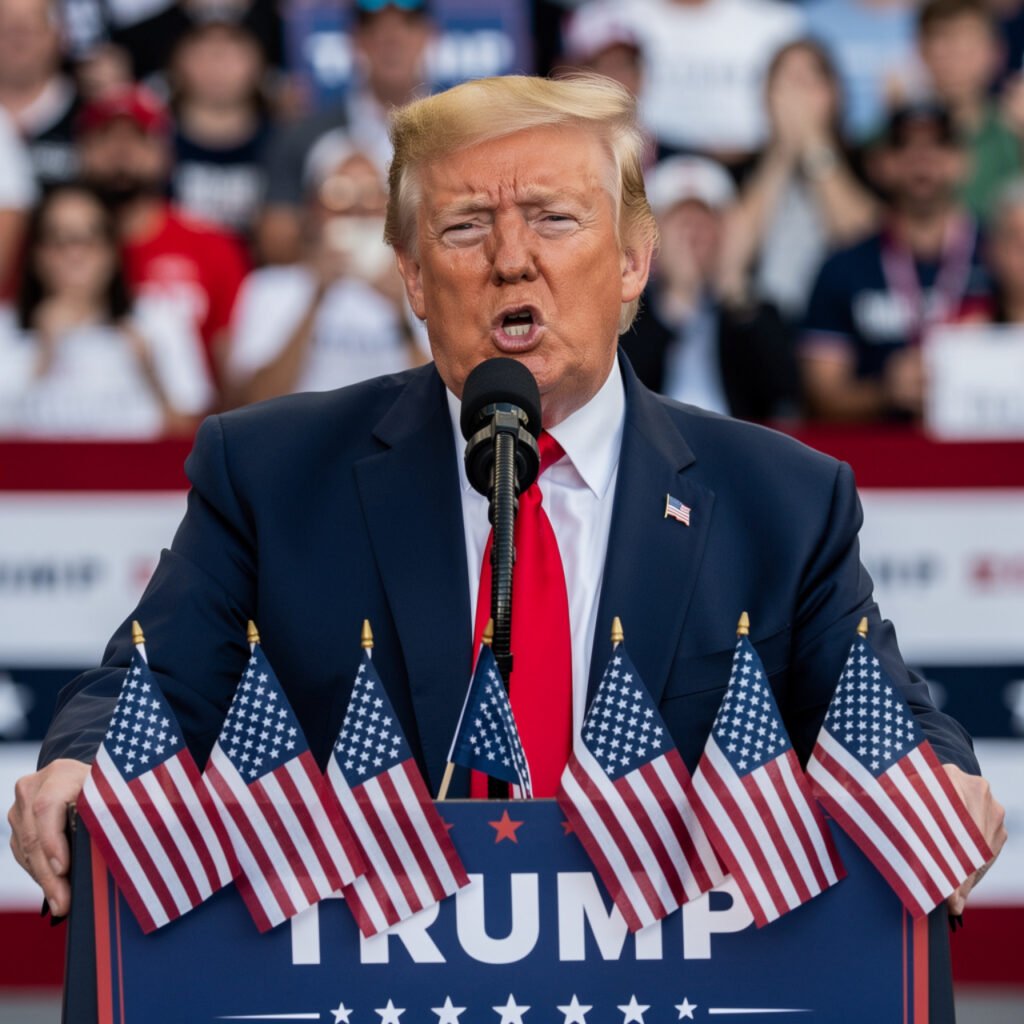 Donald Trump discussing Federal Reserve and economic policy