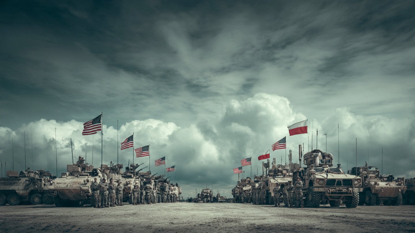 US military troops in Poland during NATO security operations