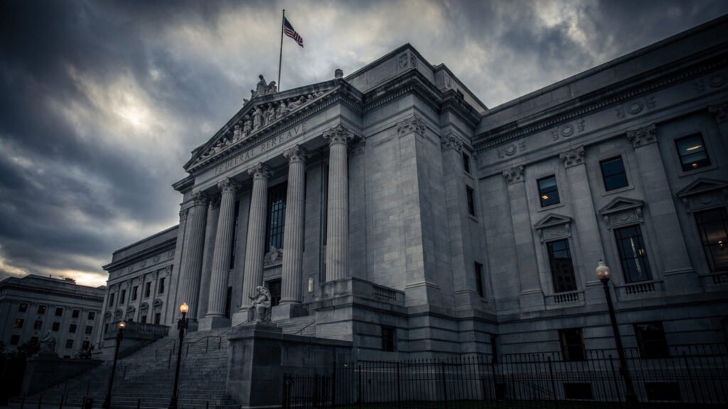 Federal Reserve headquarters during Kevin Warsh confirmation