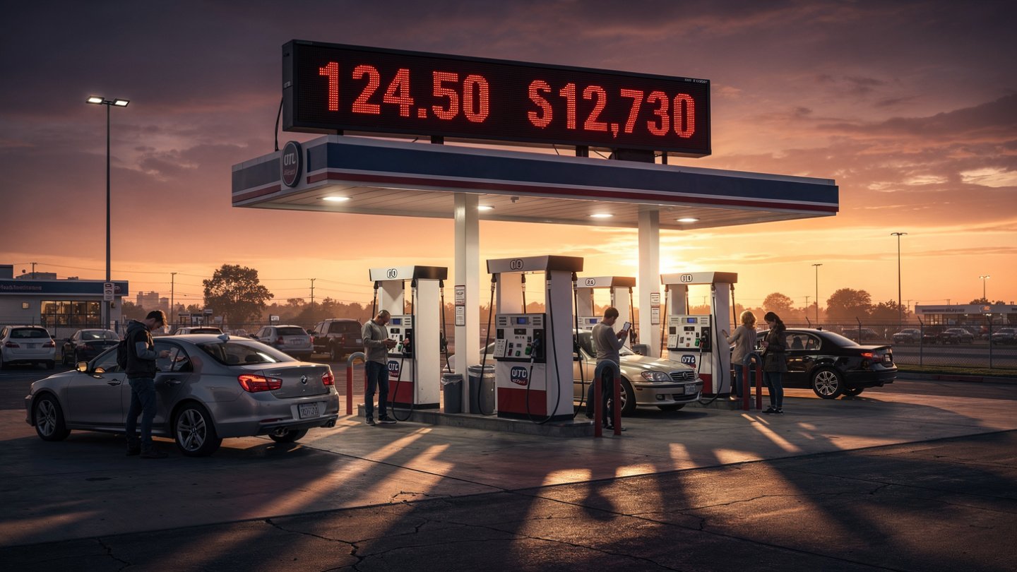 US Gas Prices 2026 rising sharply at American fuel stations