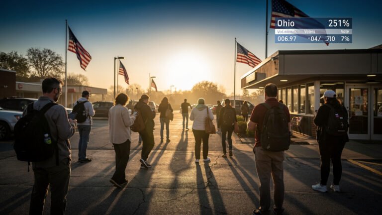 Ohio primary 2026 early voting trends showing increased voter participation across the state