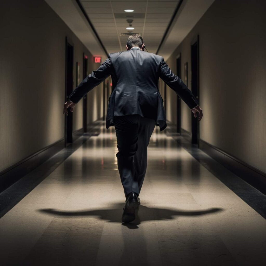 Secret Service agents escorting Trump at White House Correspondents Dinner 2026