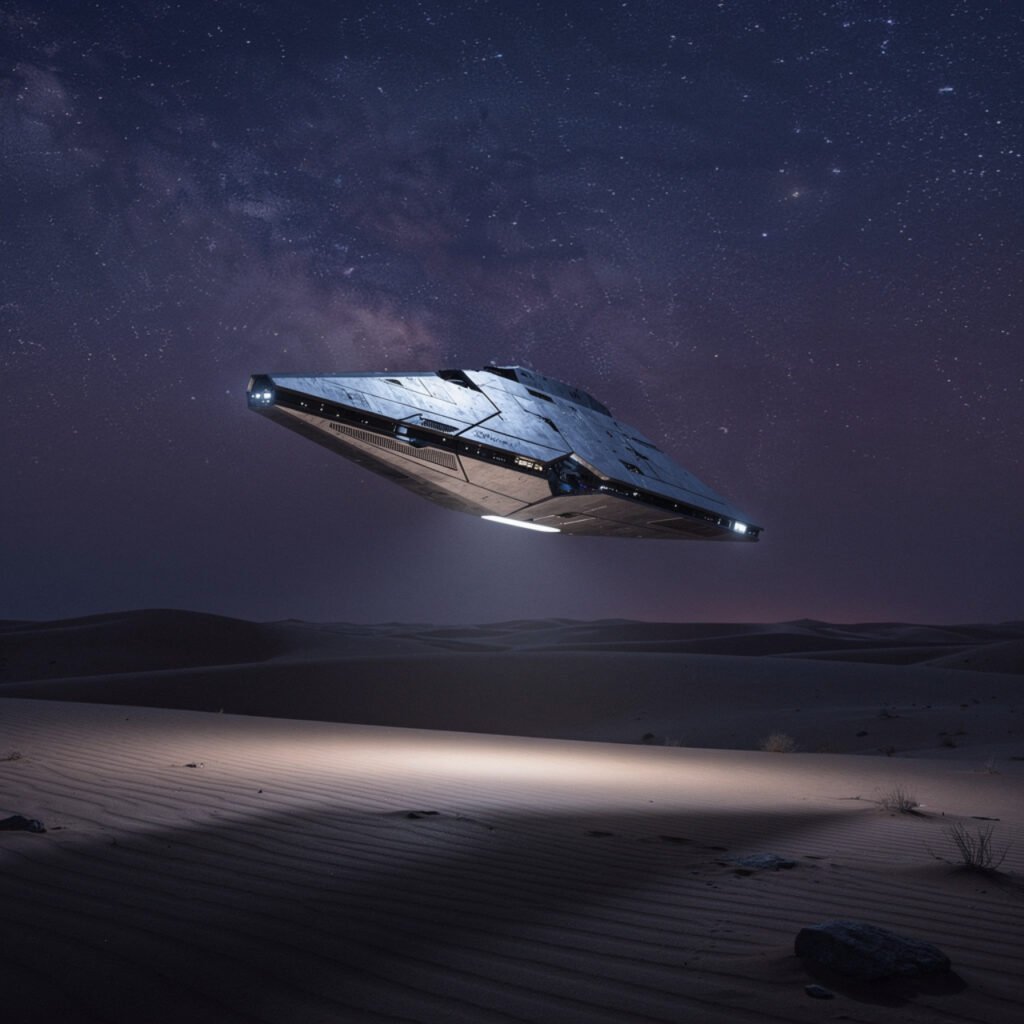 Unidentified object spotted in remote desert sky
