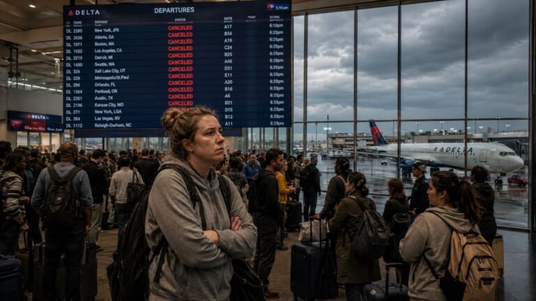 Delta flight cancellations US airport