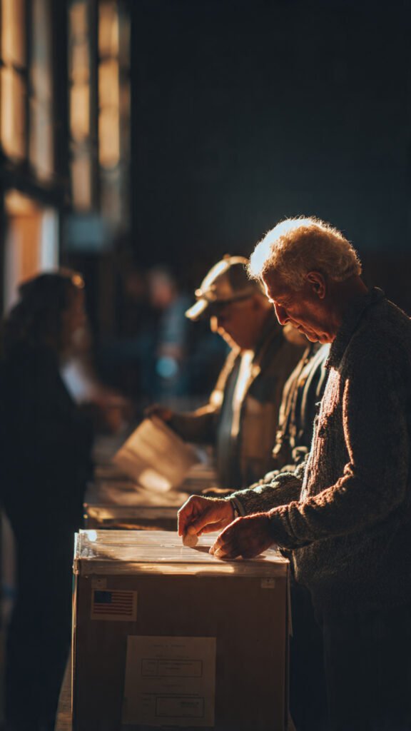 Ohio voters casting ballots Senate election