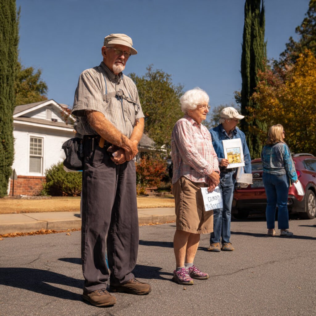 retirement community protests Florida politics