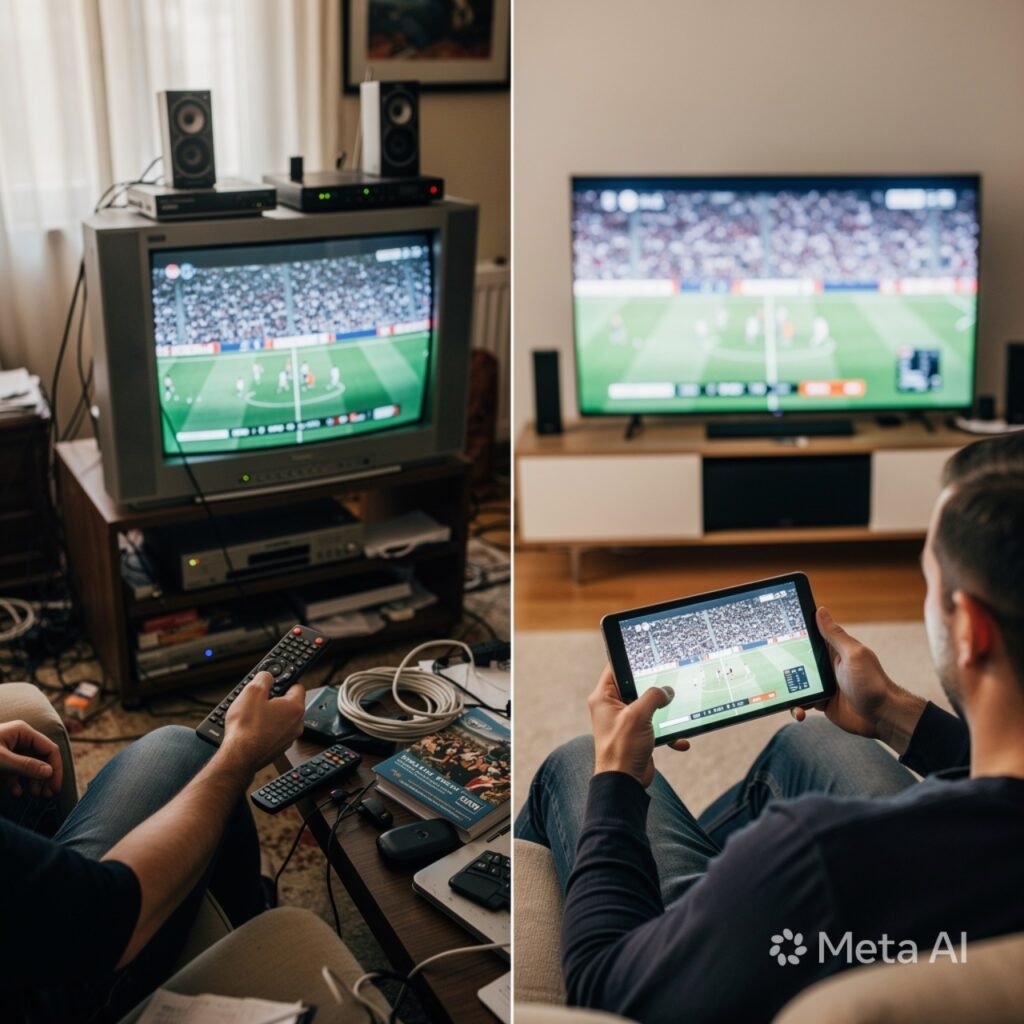 Shift from cable TV to live sports streaming platforms”