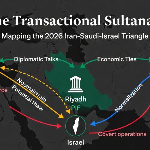 Iran Saudi Israel Relations 2026 map showing diplomatic ties