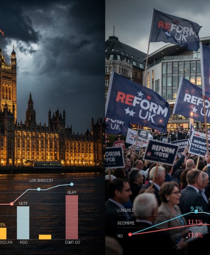 UK political landscape showing Reform UK challenge to traditional parties in third party Britain debate