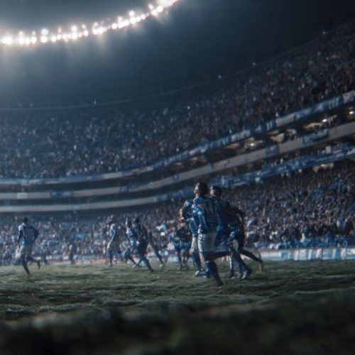 Pachuca celebrating during dramatic playoff match against Pumas in 2026
