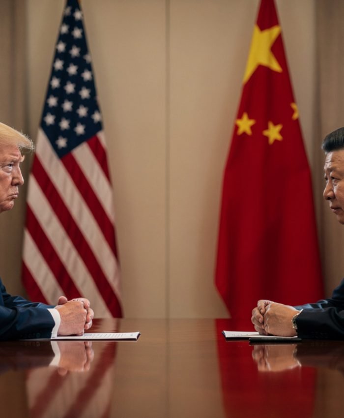 Trump and Xi Jinping during high-stakes US-China summit talks