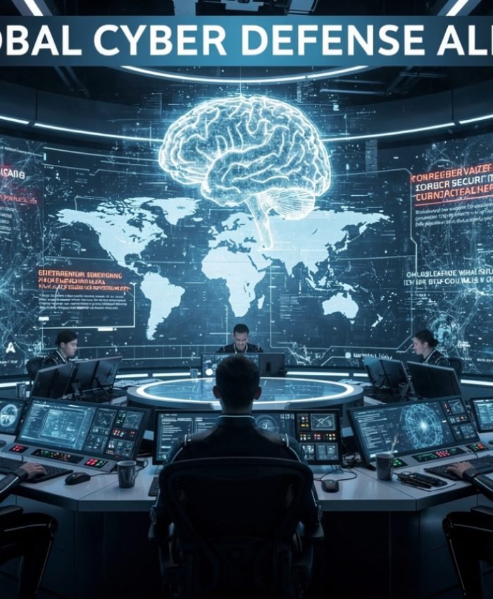 AI Security Shock 2026 showing global artificial intelligence security risks and digital defense systems