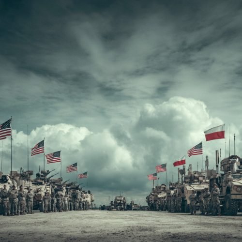 US military troops in Poland during NATO security operations