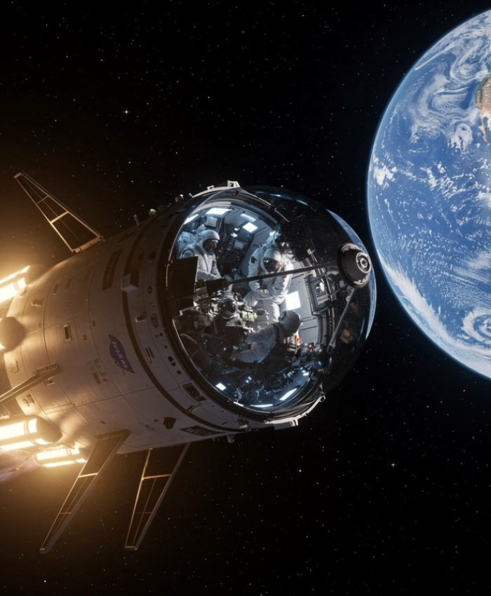 NASA Artemis Mission 2026 spacecraft approaching the Moon during lunar exploration mission