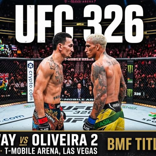 UFC 326 Holloway vs Oliveira 2 BMF title fight night at T-Mobile Arena Las Vegas March 7 2026