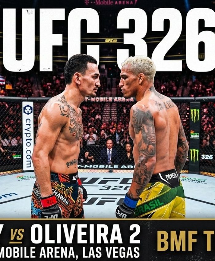 UFC 326 Holloway vs Oliveira 2 BMF title fight night at T-Mobile Arena Las Vegas March 7 2026