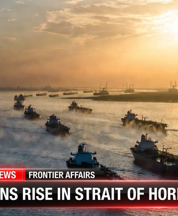 Oil tankers navigating through the Strait of Hormuz after the April 2026 reopening agreement