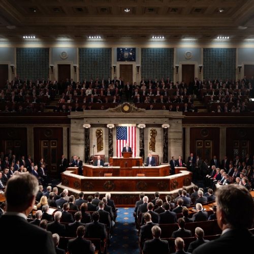 State of the Union 2026 Speech inside US Capitol chamber