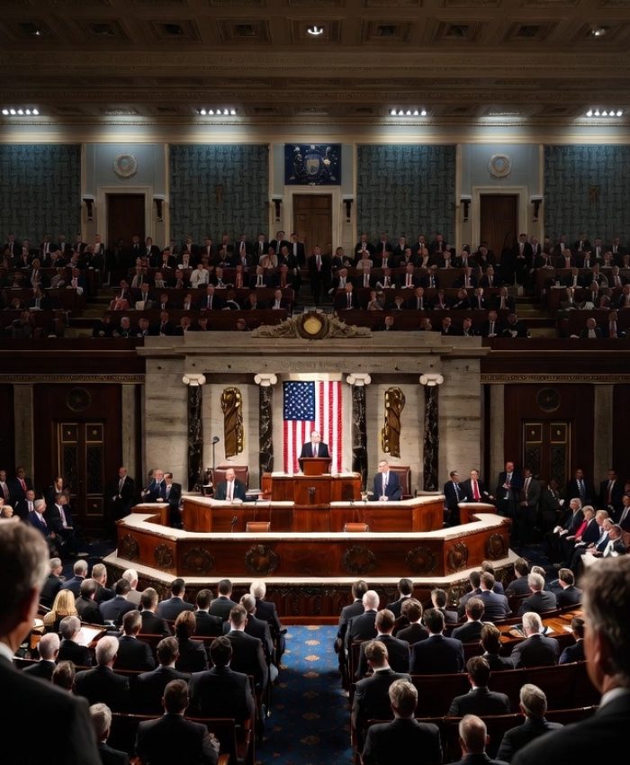 State of the Union 2026 Speech inside US Capitol chamber