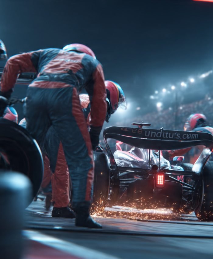Formula 1 pit stop strategy 2026 — race mechanics change tyres at high speed under championship pressure