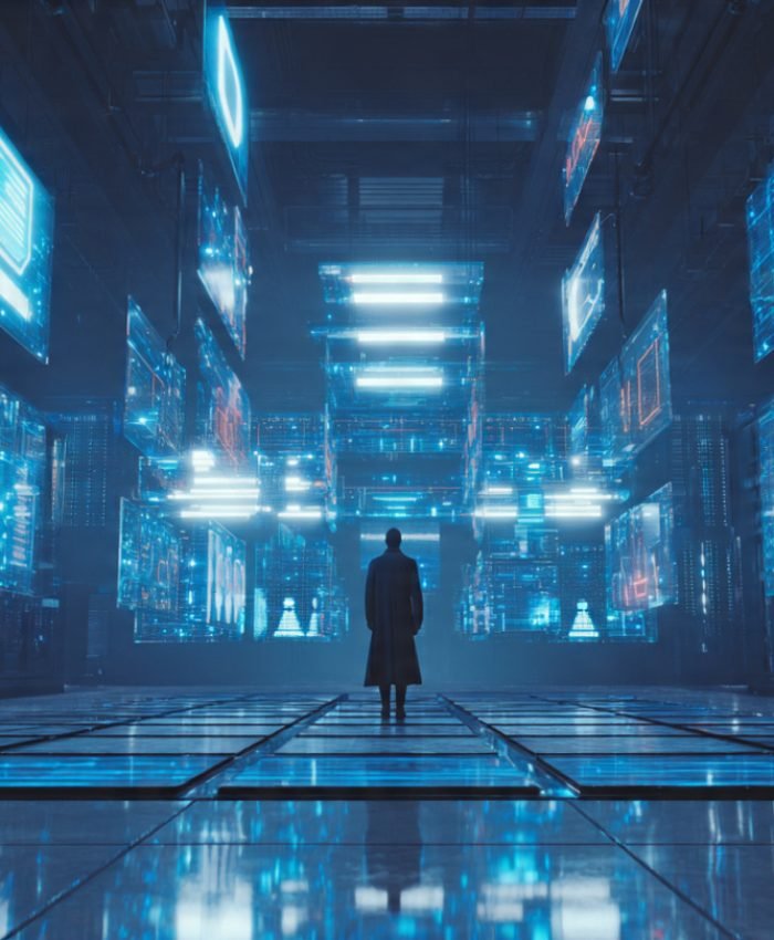 OpenAI vs Big Tech AI platform war 2026 — futuristic server room with competing AI logos on holographic screens